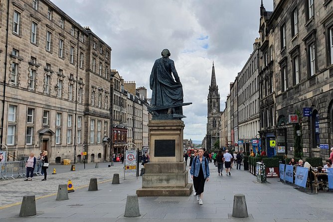 Edinburgh Private Walking Tour - Passing the Grassmarket on the way up to Victoria Street (the quick Harry Potter moment)