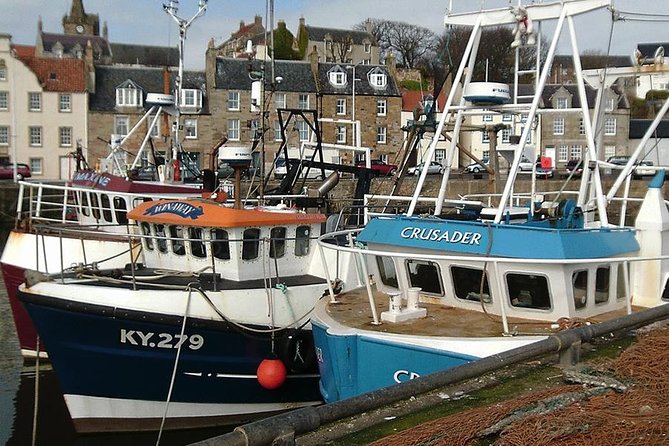 Kingdom of Fife & St Andrews Full-Day Guided Private Tour in a Premium Minivan - Pittenweem and Anstruther: harbors, photos, and fish-and-chips