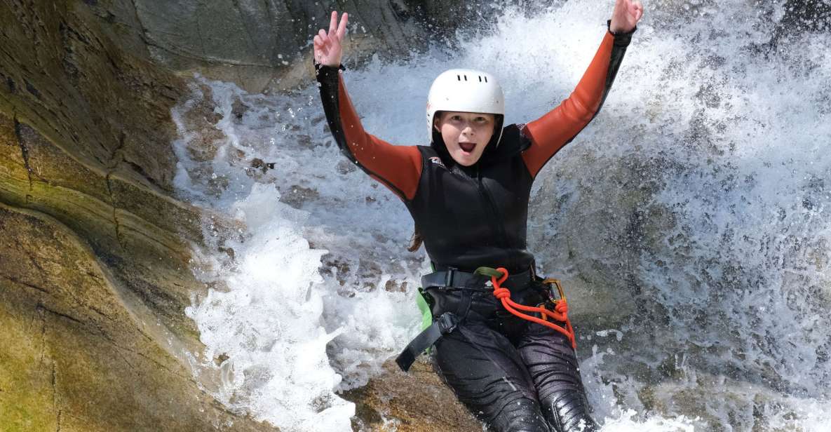 Pitlochry: Lower Falls of Bruar Guided Canyoning Experience - Gear on: harness, wetsuit jacket, helmet, and your fit requirements