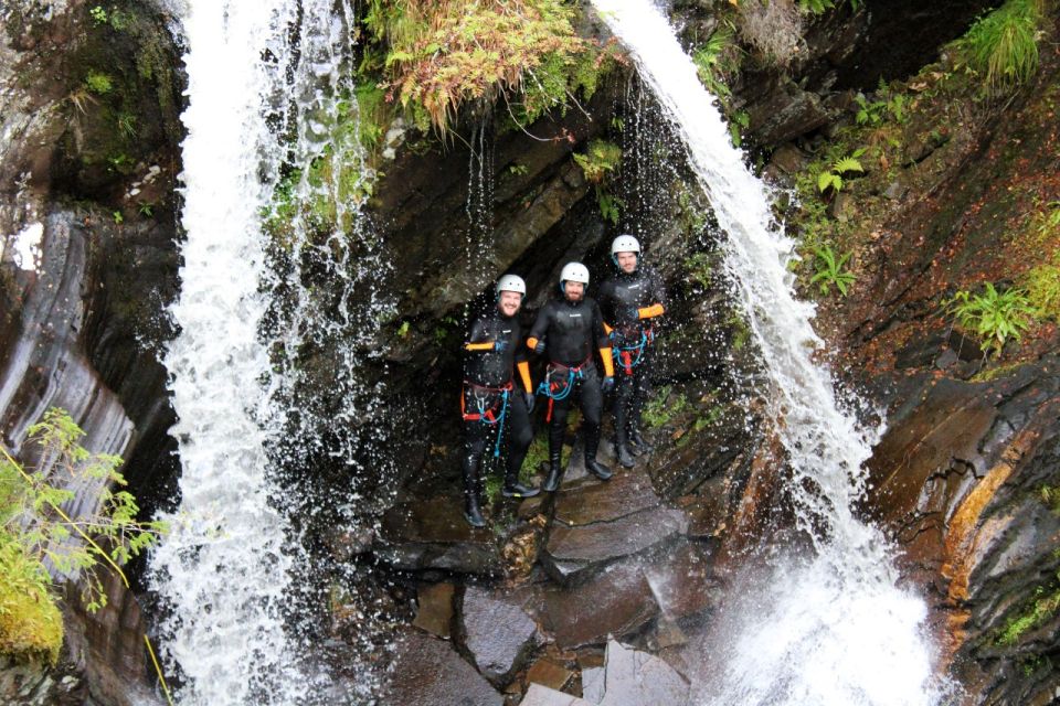Roybridge, Lochaber: CANYONING - Laggan Canyon - Meeting at the Roy Bridge layby and getting geared up fast