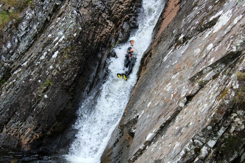 Roybridge, Lochaber: CANYONING - Laggan Canyon - Toilets, robes, hot drinks, and the free photo link