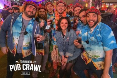 The Original Edinburgh Pub Crawl: 7 Bars! - Your host and the social momentum (Tia, Tom, Esther, Cameron, and more)